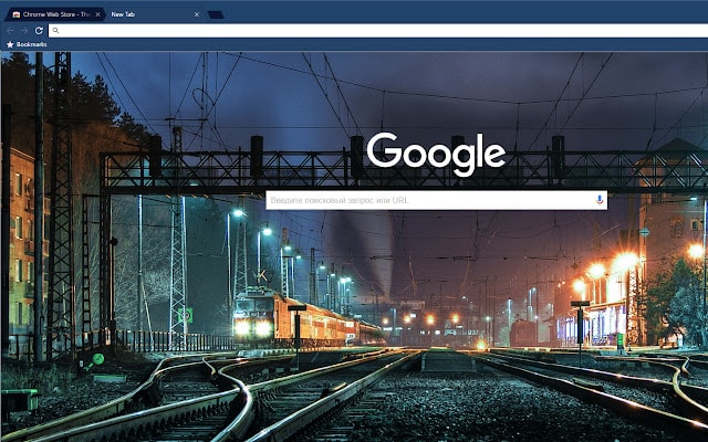  Midnight Train Dark Blue Tema de Google Chrome 