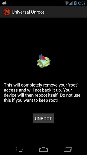  Desrootear Android usando Universal Unroot 