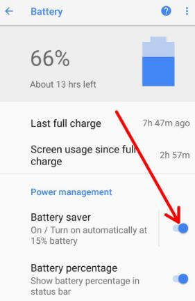  Habilite el ahorro de batería para cargar su Android más rápido 